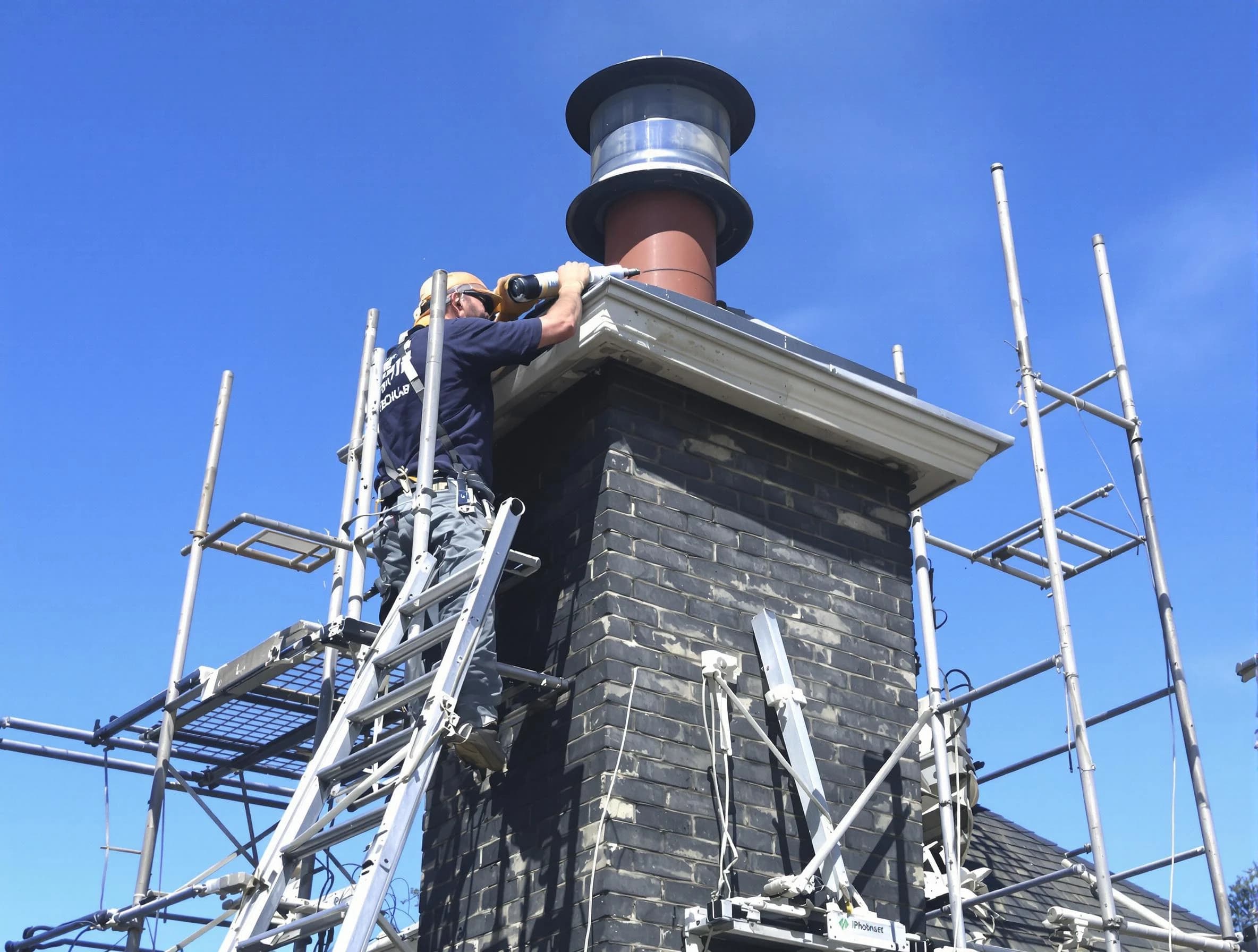 Sturdy chimney crown finished by Hyrum Chimney Sweep in Hyrum, UT