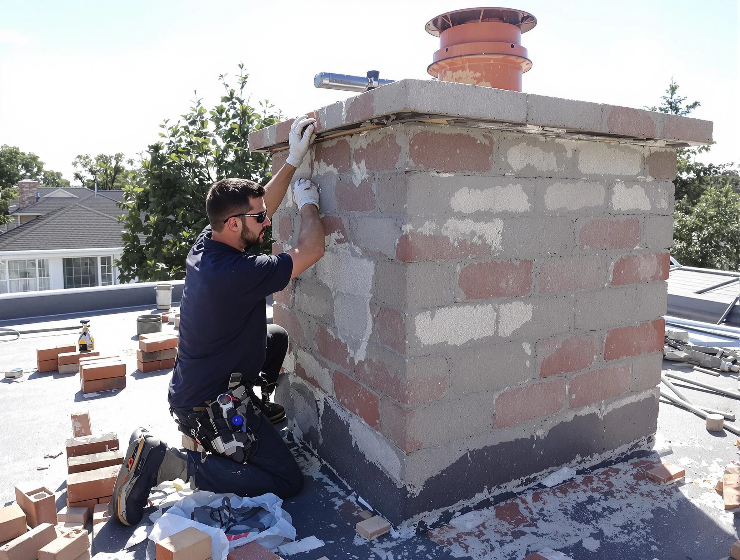 Advanced chimney repair process by Hyrum Chimney Sweep in Hyrum, UT