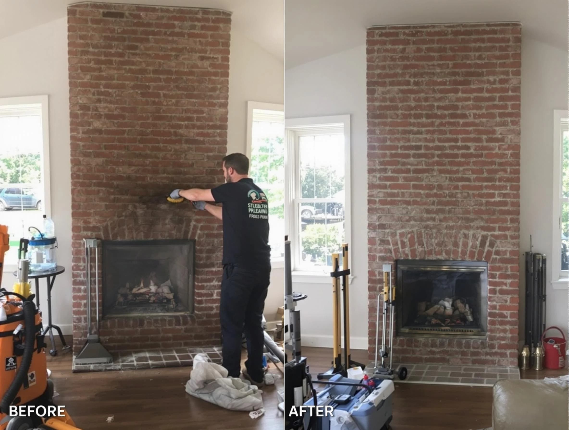 Finished chimney sweeping service by Hyrum Chimney Sweep in Hyrum, UT