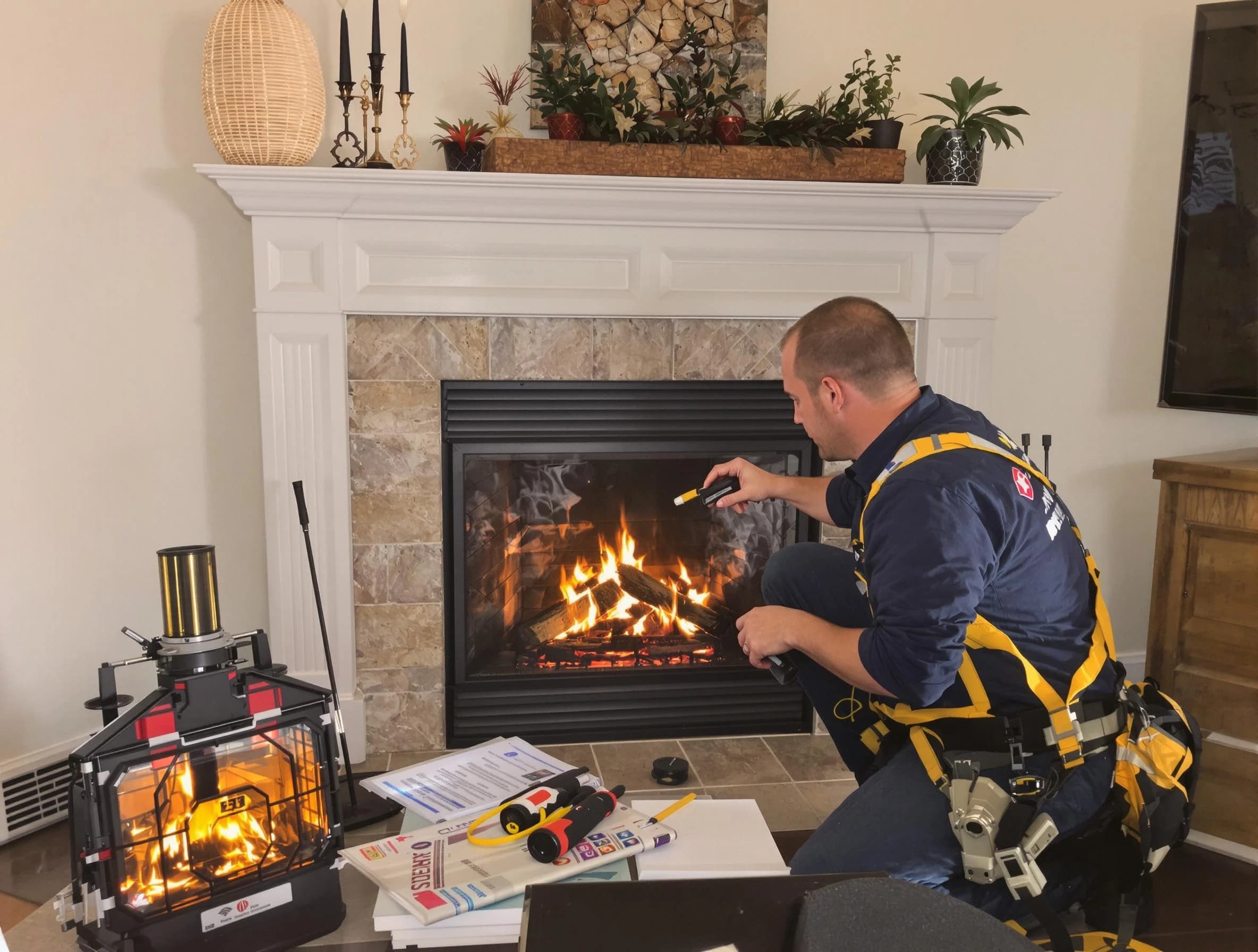 Safety-focused fireplace inspection by Hyrum Chimney Sweep in Hyrum, UT