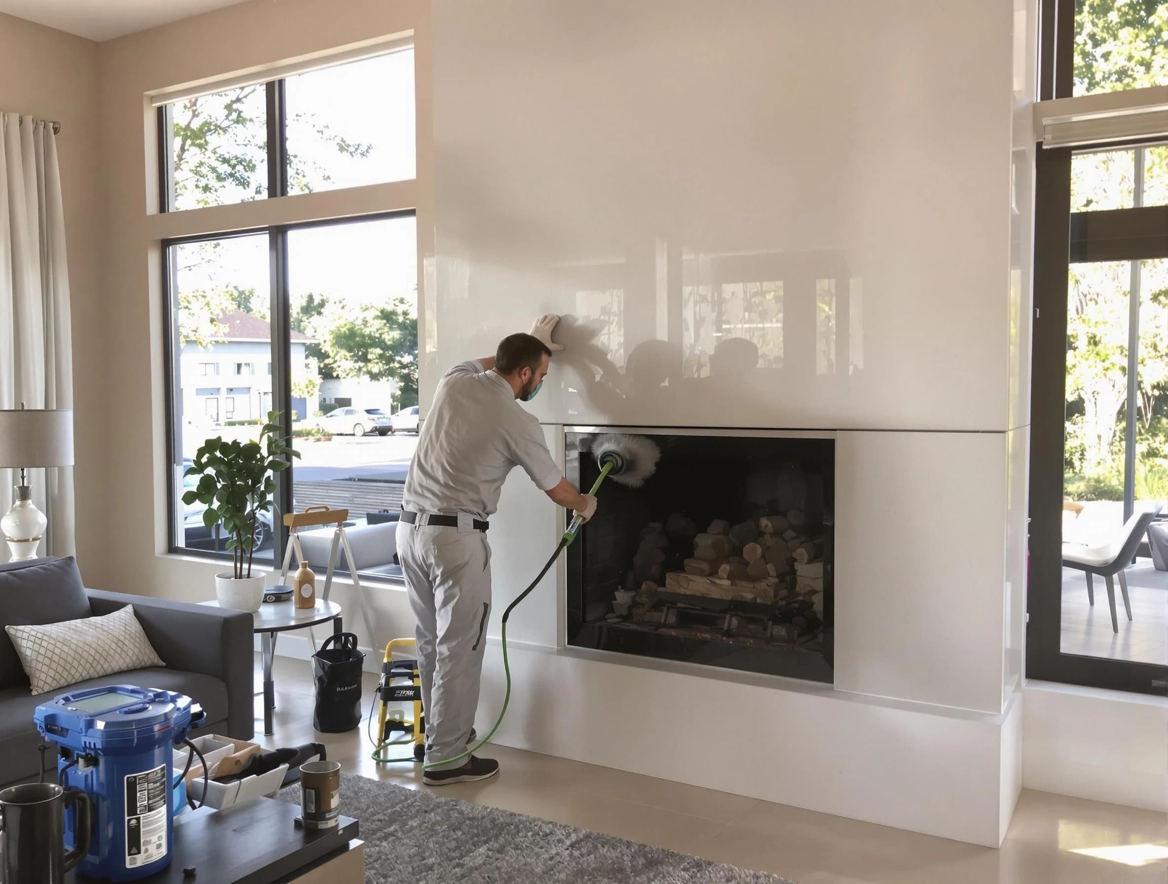 Hyrum Chimney Sweep performing thorough soot removal in Hyrum, UT