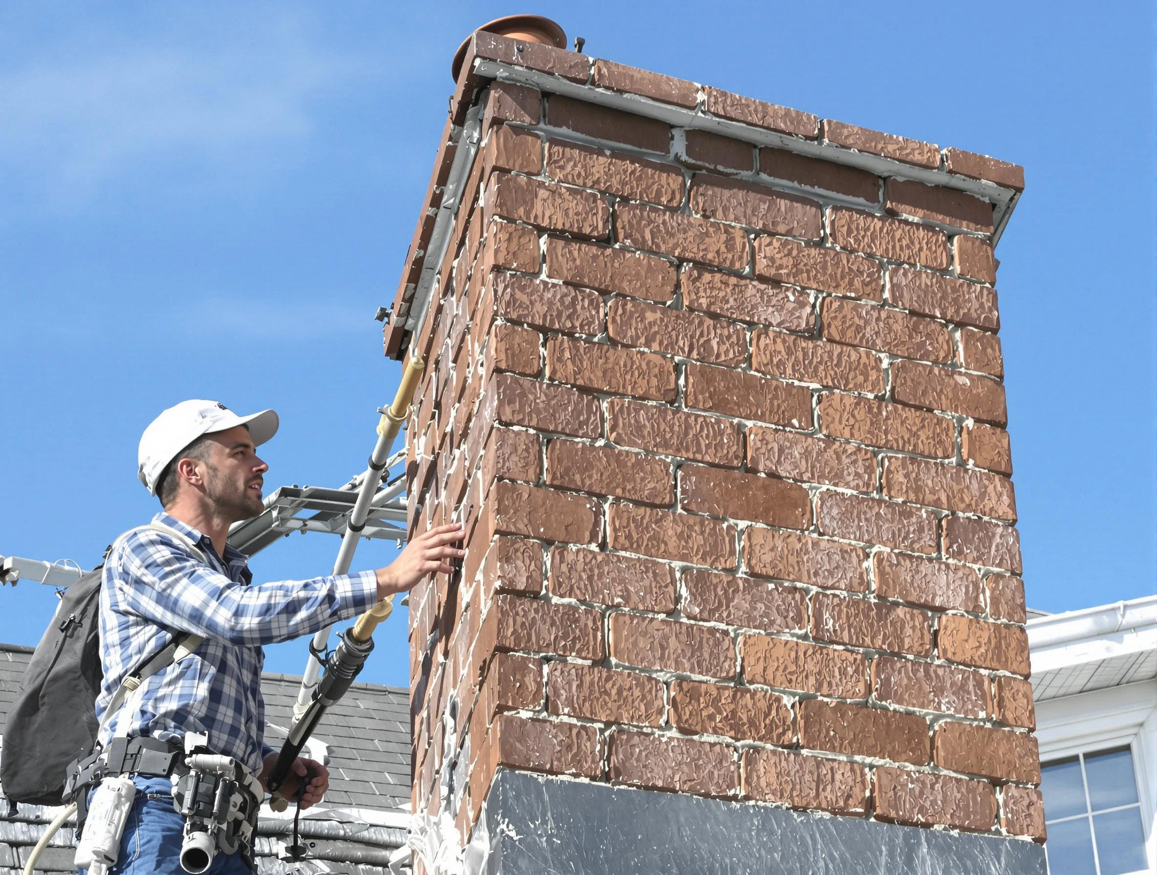 Brickwork for a chimney rebuild by Hyrum Chimney Sweep in Hyrum, UT